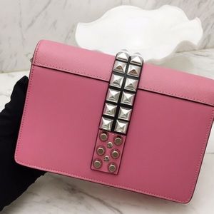 High Quality Pink Leather Shoulder Bag